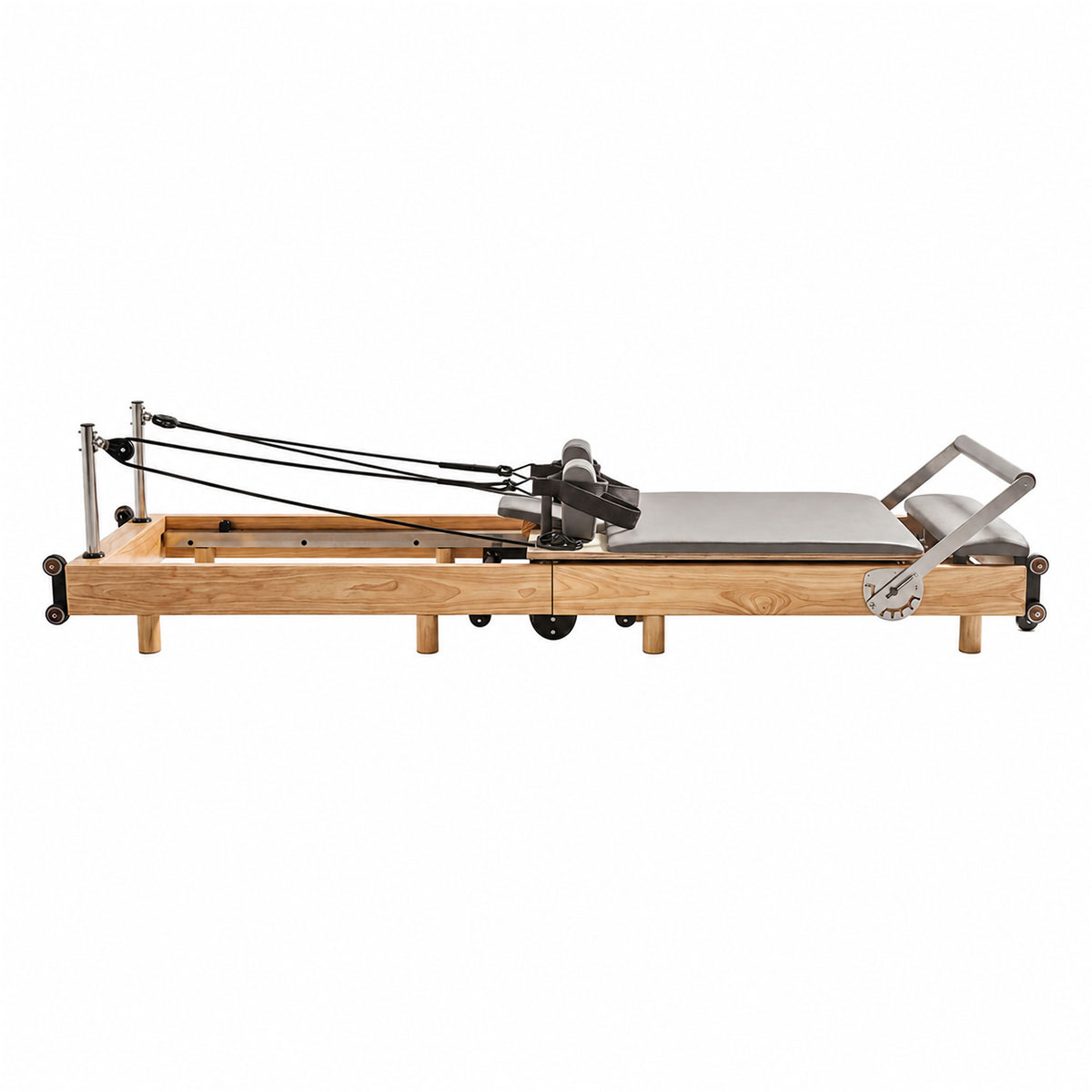 nexace Wood Pilates Reformer Machine for Home Fitness