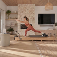 nexace Wood Pilates Reformer Machine for Home Fitness
