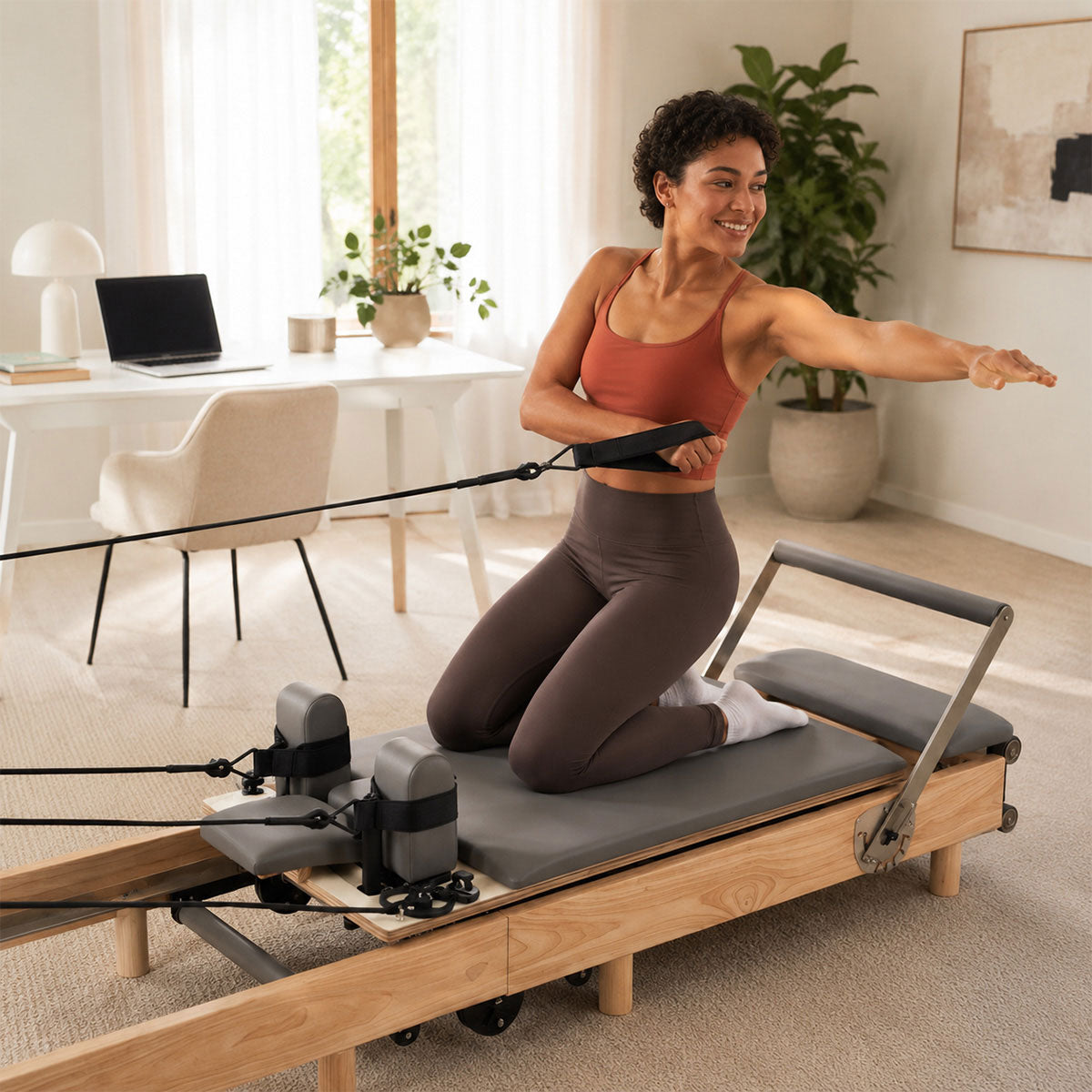 nexace Wood Pilates Reformer Machine for Home Fitness – nexacePilates