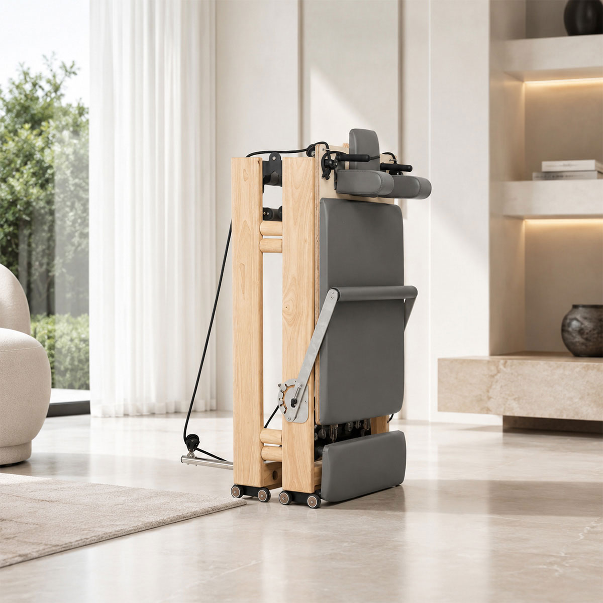 nexace Wood Pilates Reformer Machine for Home Fitness – nexacePilates