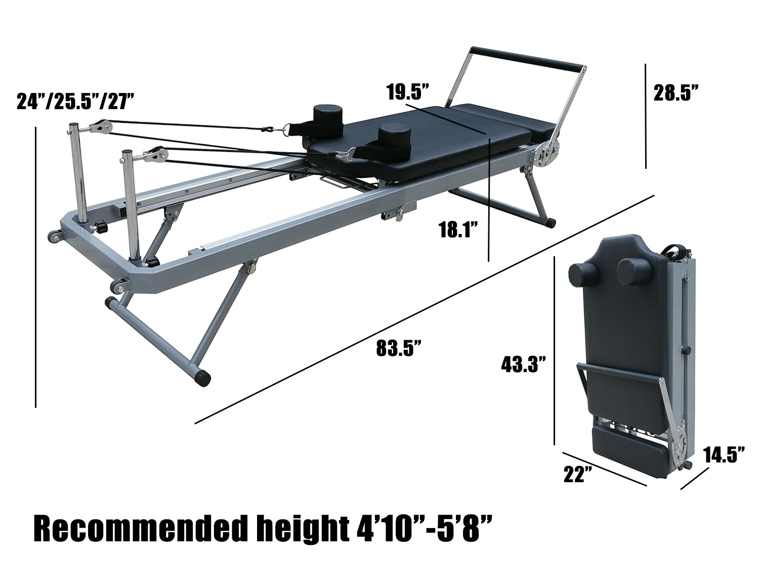  nexace Pilates Sitting Box for Pilates Reformer,Pilates  Equipment,Reformer Accessory : Sports & Outdoors