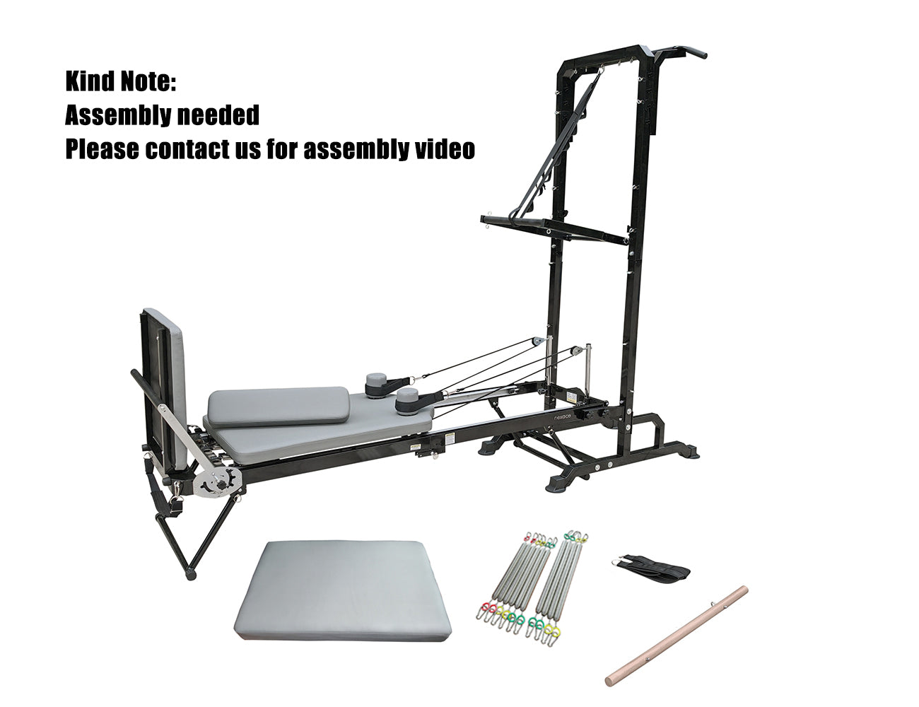 nexace Metal Pilates Reformer with Tower
