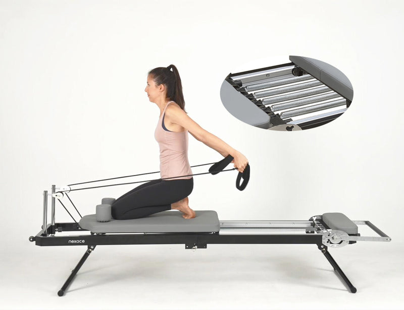 nexace Pilates Reformer Machine with Metal Spring