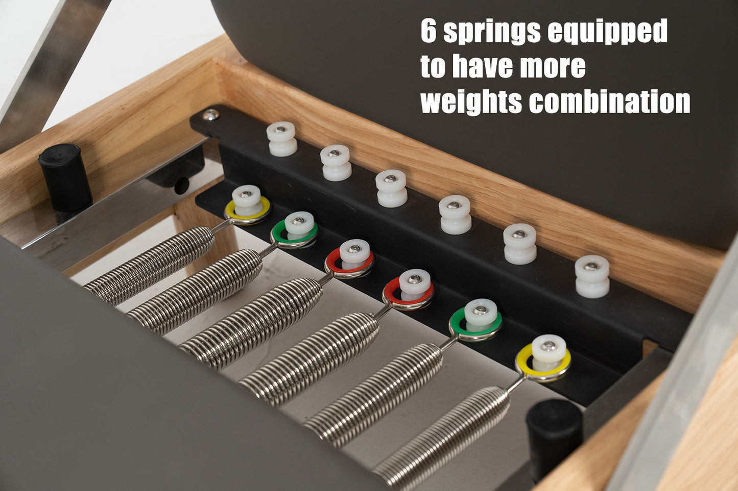 nexace Wood Pilates Reformer Machine for Home Fitness